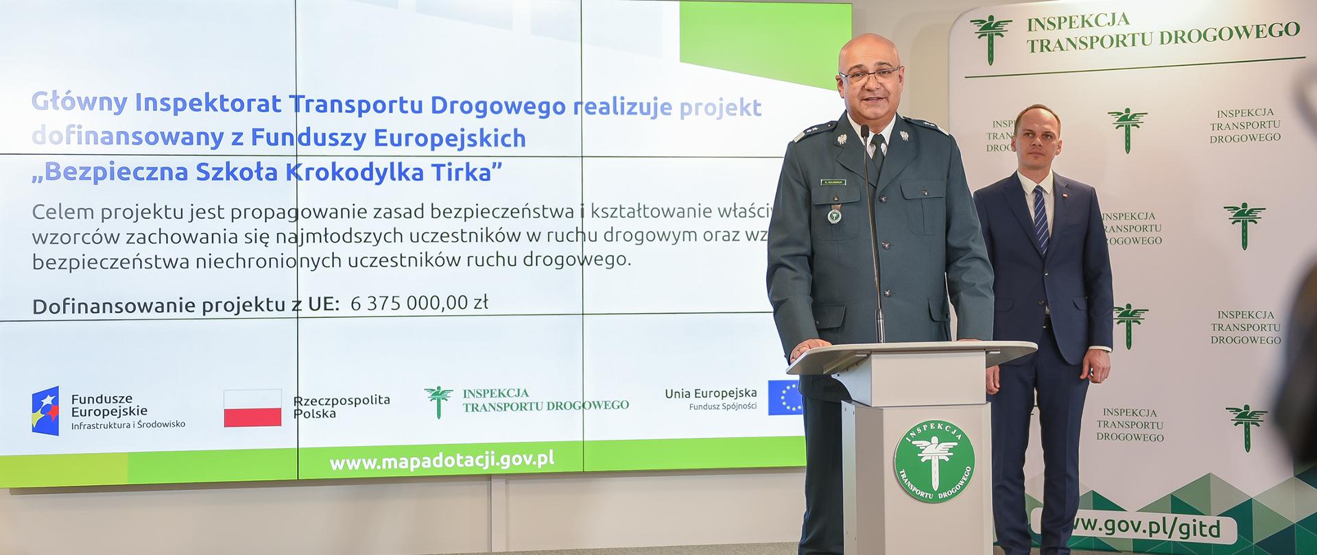 O nowej odsłonie projektu edukacyjnego „Bezpieczna Szkoła Krokodylka Tirka” mówił dziś w siedzibie GITD Główny Inspektor Transportu Drogowego Alvin Gajadhur
