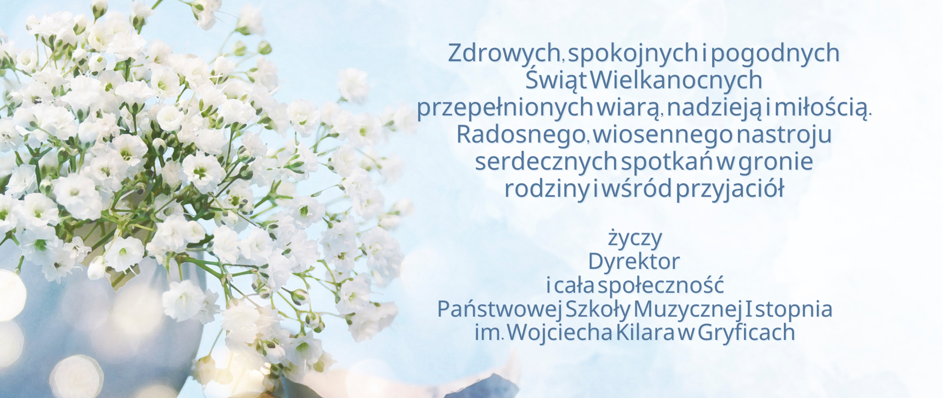 Grafika świąteczna z życzeniami na święta wielkanocne