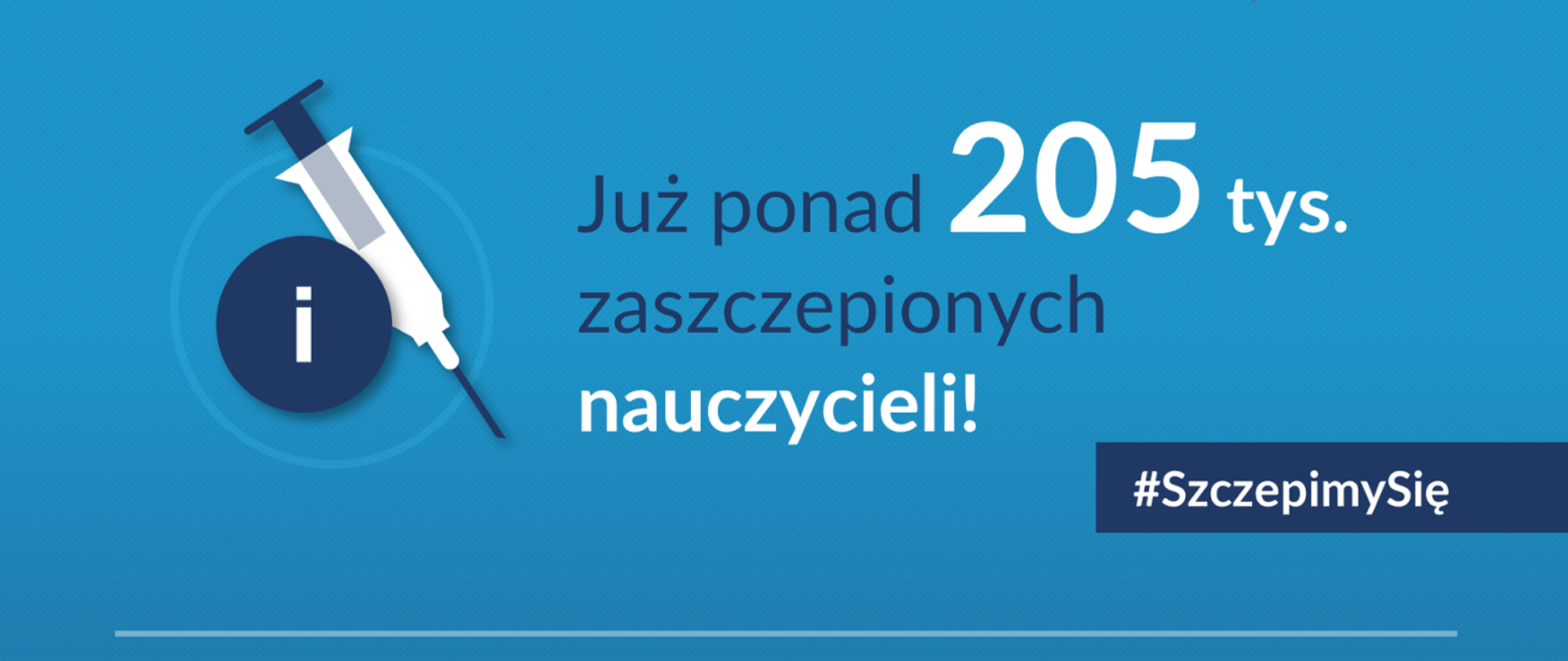 Już ponad 205 tys. zaszczepionych nauczycieli