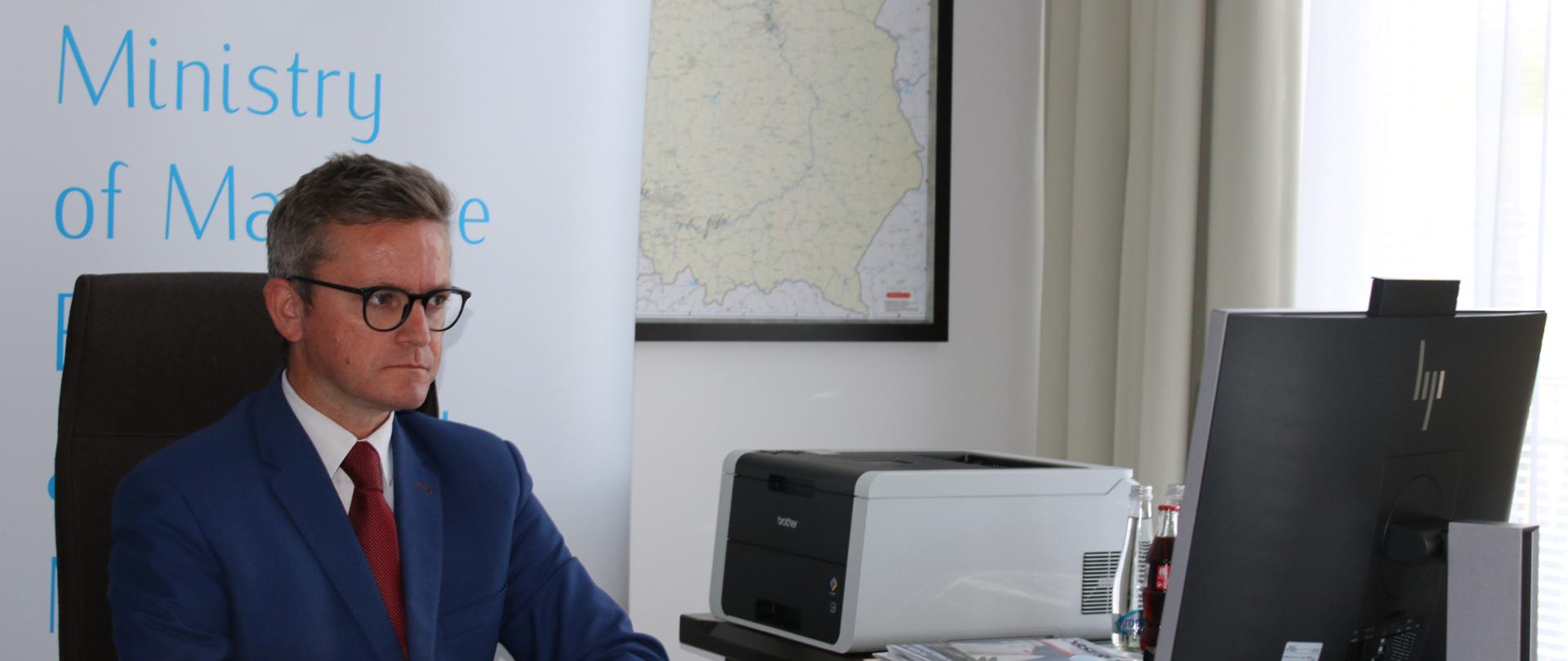 Grzegorz Witkowski podsekretarz stanu w ministerstwie gospodarki morskiej i żeglugi śródlądowej