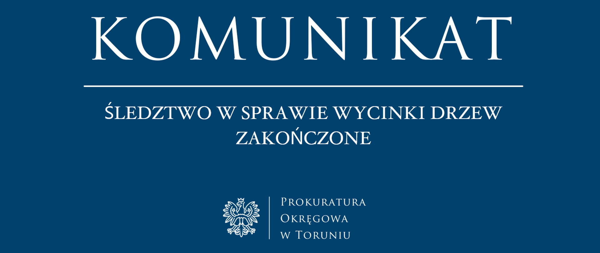 Śledztwo w sprawie wycinki drzew zakończone