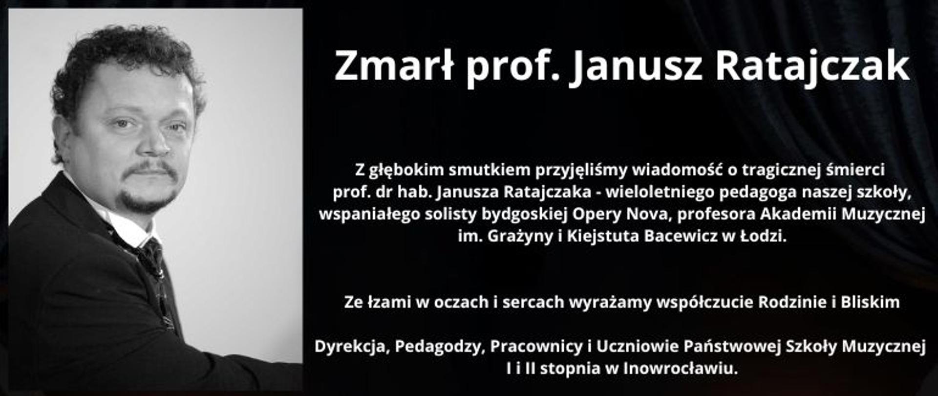 Zmarł prof. Janusz Ratajczak