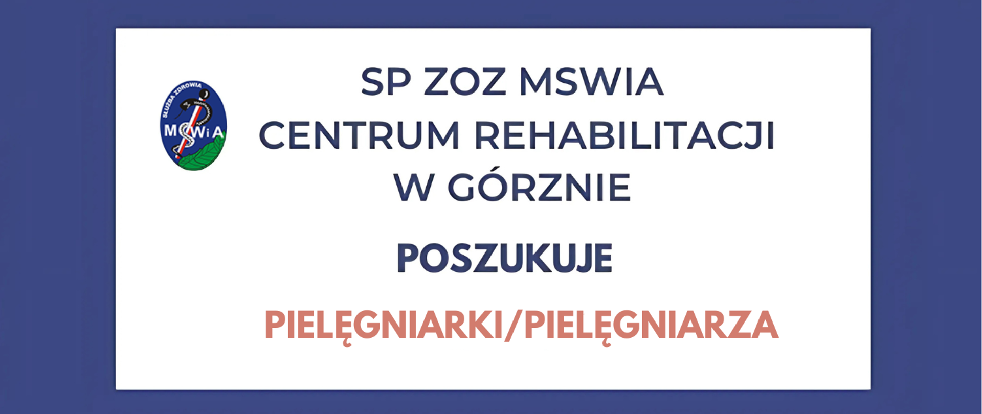 poszukuje pielęgniarki/pielegniarza