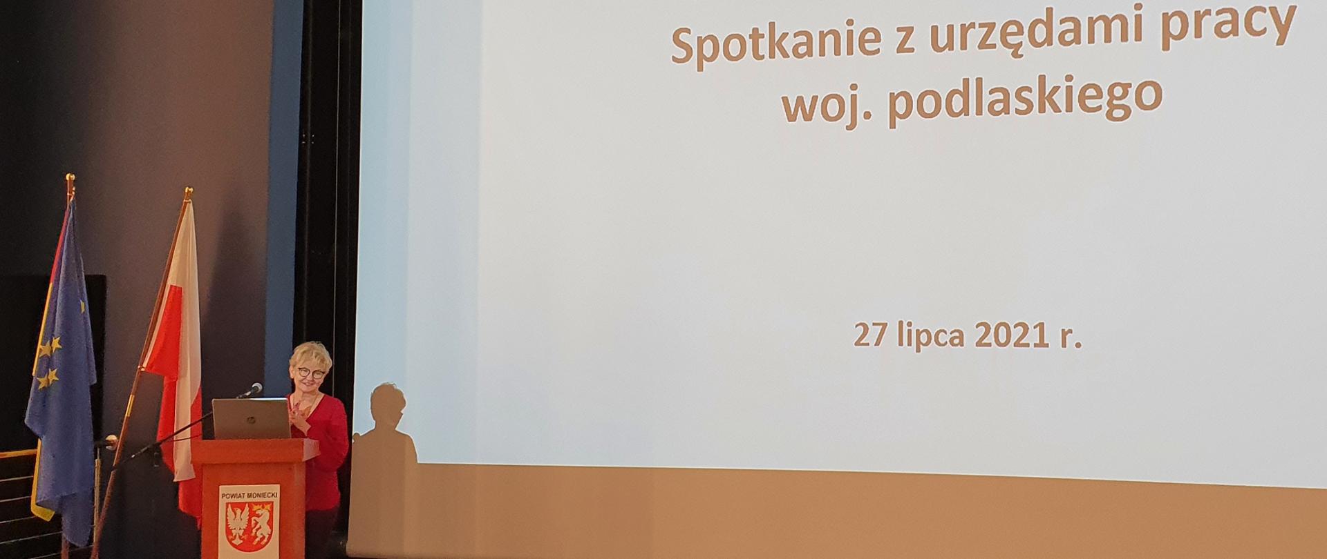 Wiceminister Iwona Michałek spotkała się z przedstawicielami powiatowych urzędów pracy z województwa podlaskiego 