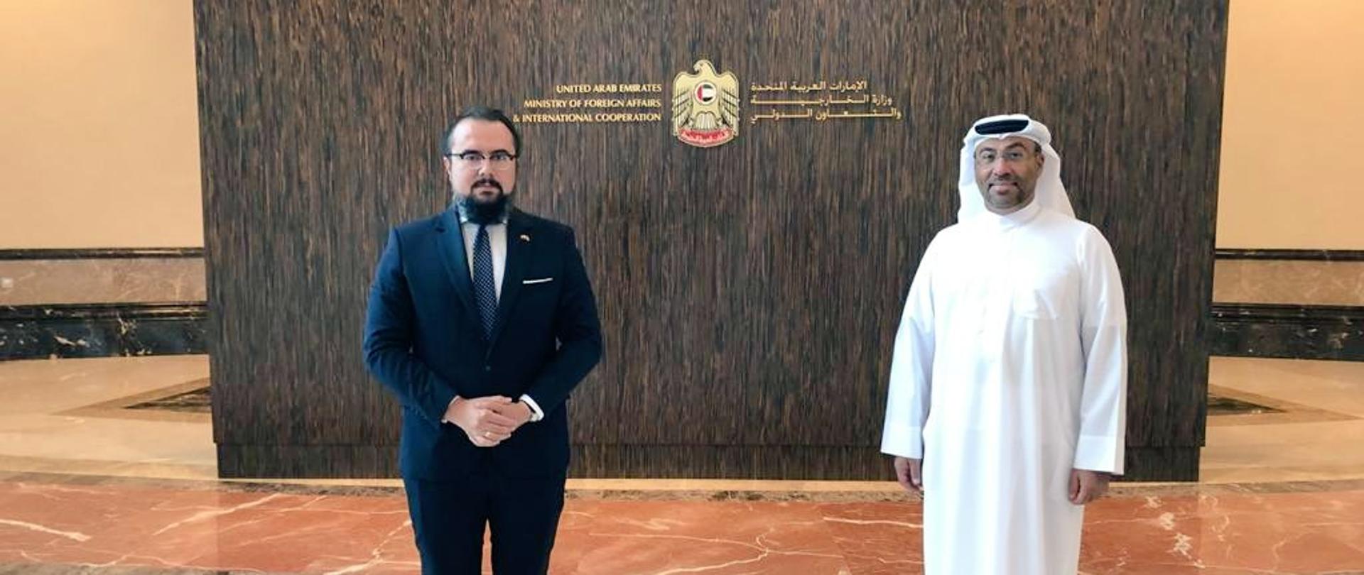 Konsultacje polityczno-gospodarcze wiceministra Pawła Jabłońskiego w Zjednoczonych Emiratach Arabskich