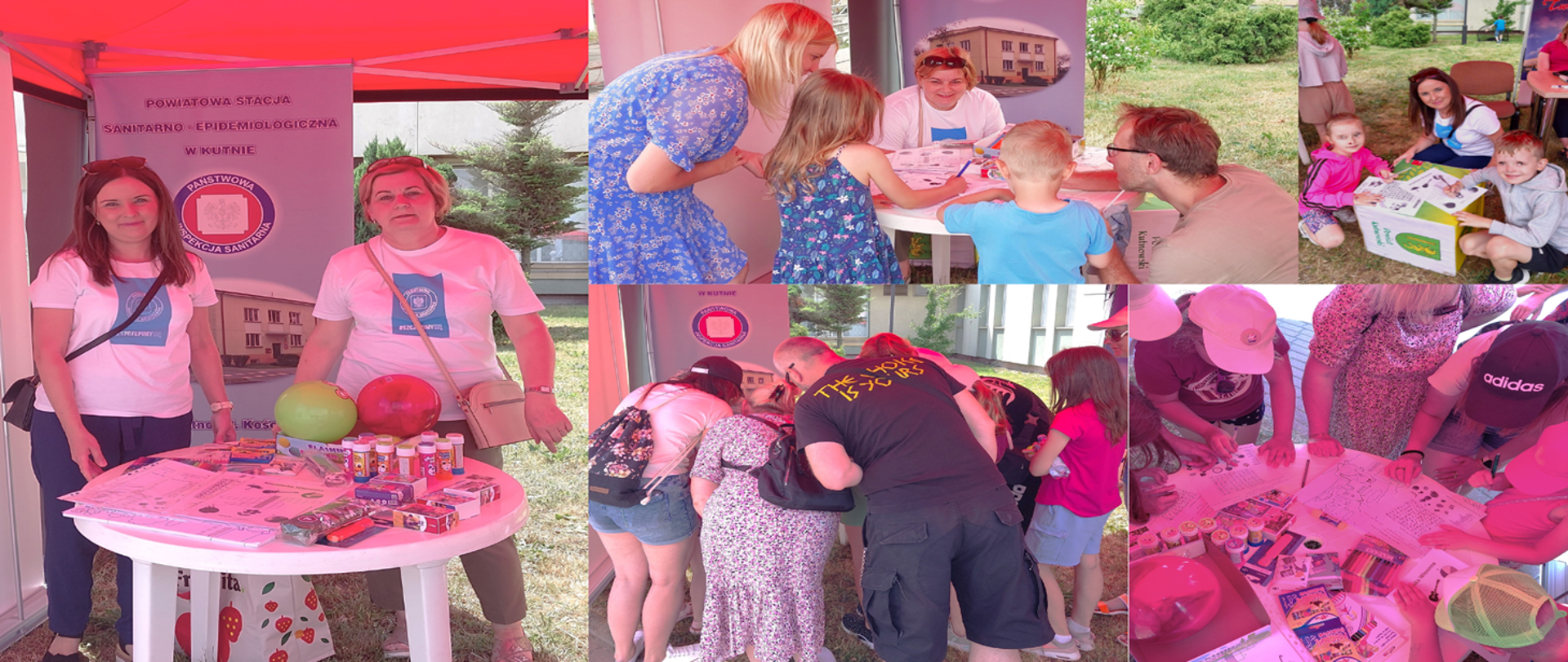 Powiatowa Stacja Sanitarno – Epidemiologiczna w Kutnie na piknik z cyklu „Bezpieczny Powiat” ph. „Mundurowy Dzień Dziecka!”