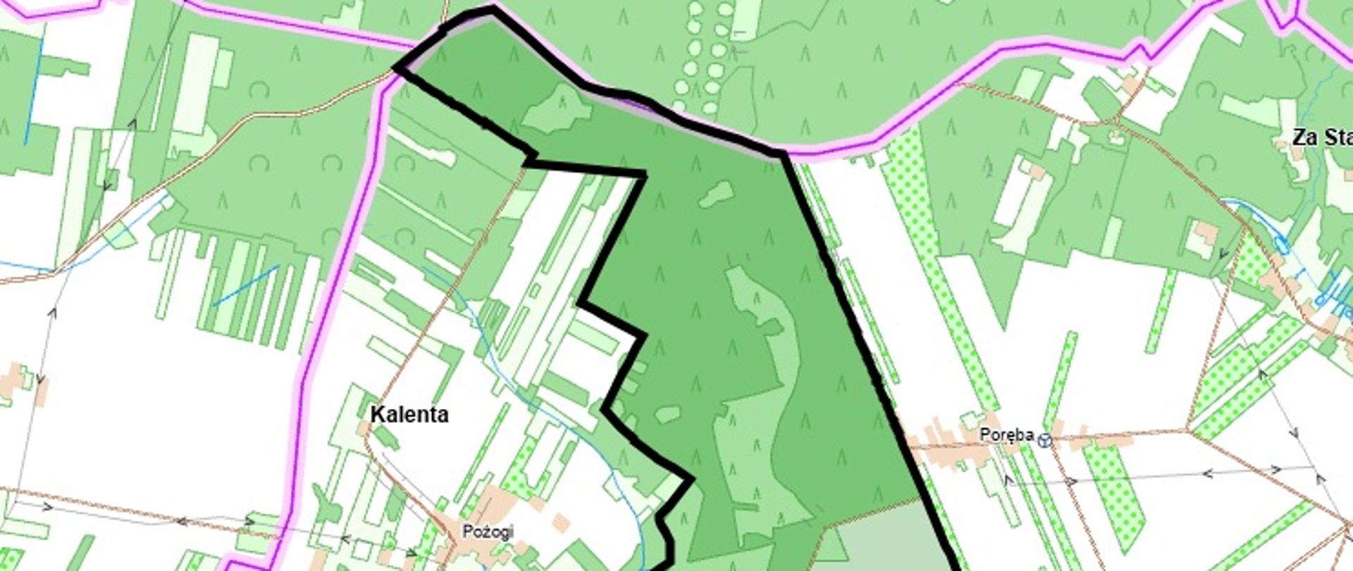 mapa jednostki Ewidencyjnej Gnojno