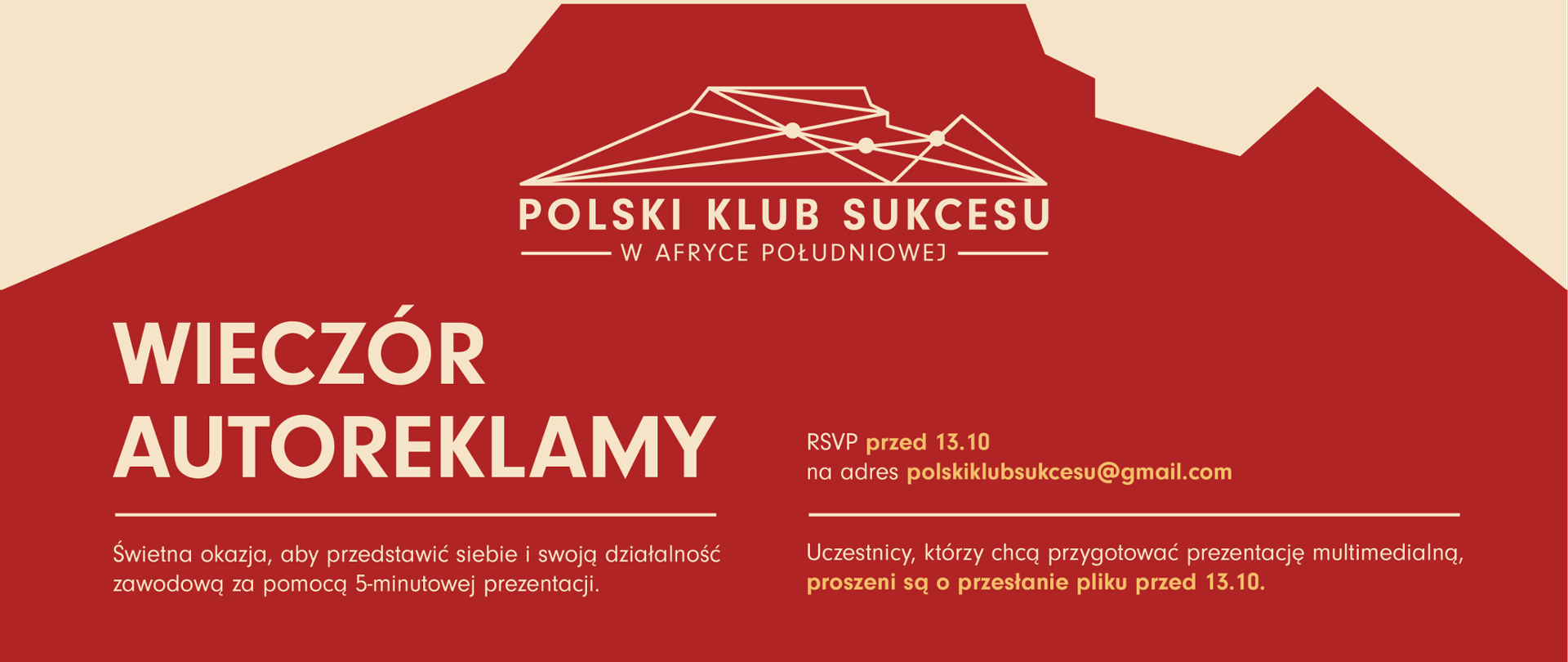 Zaproszenie na spotkanie Polskiego Klubu Sukcesu