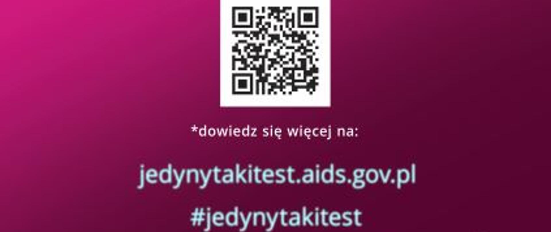 plakat kampania jedyny taki test 2022
