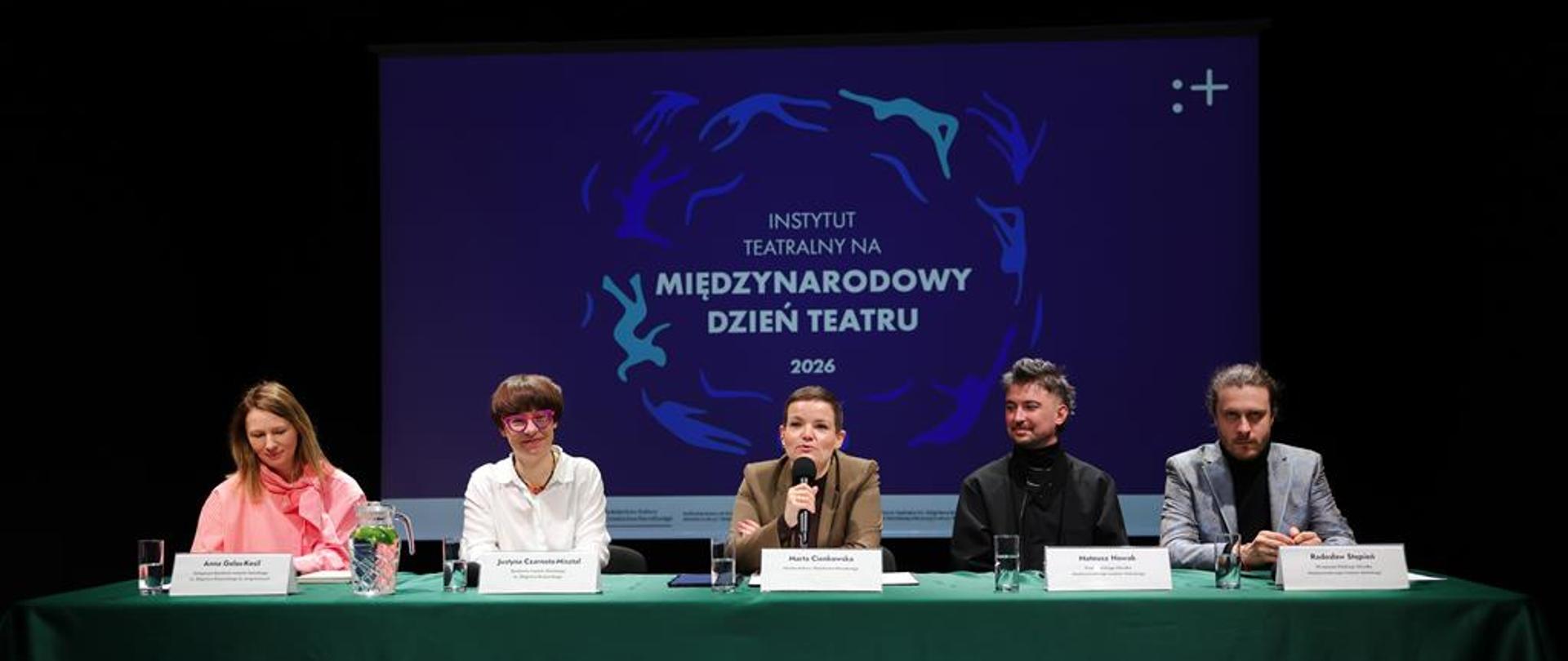 Konferencja prasowa z okazji Międzynarodowego Dnia Teatru 2026, fot. Danuta Matloch/MKiDN