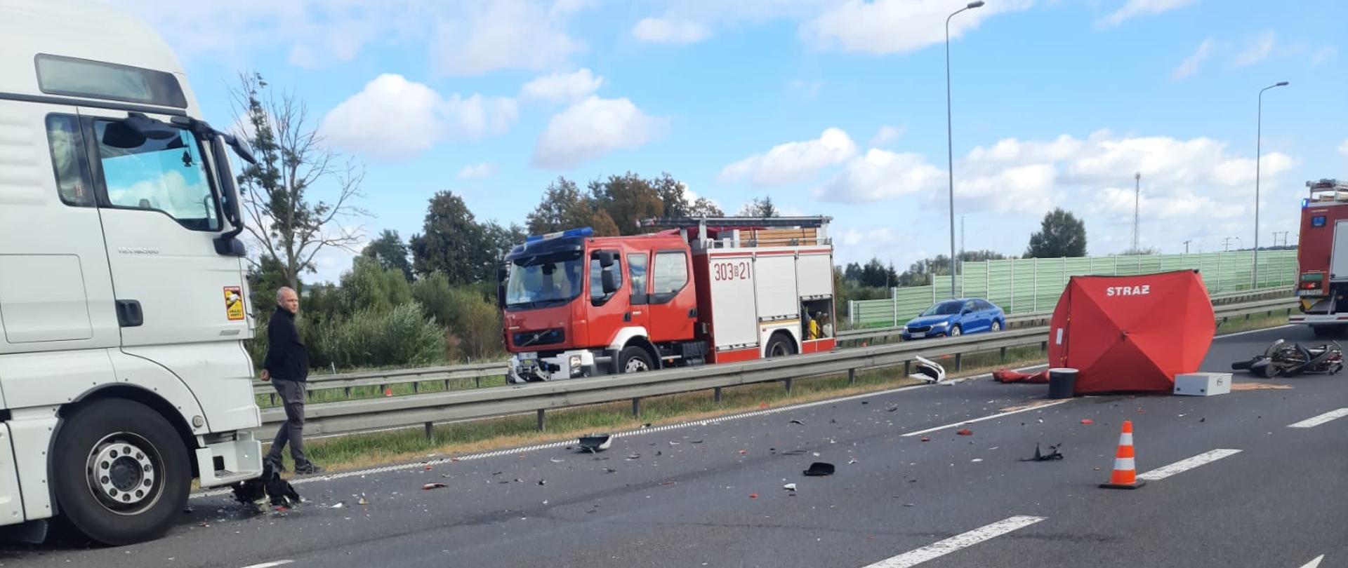 Tragiczny wypadek motocyklisty na S8