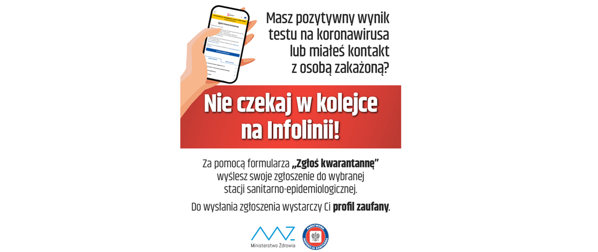 Formularz "Zgłoś kwarantannę"