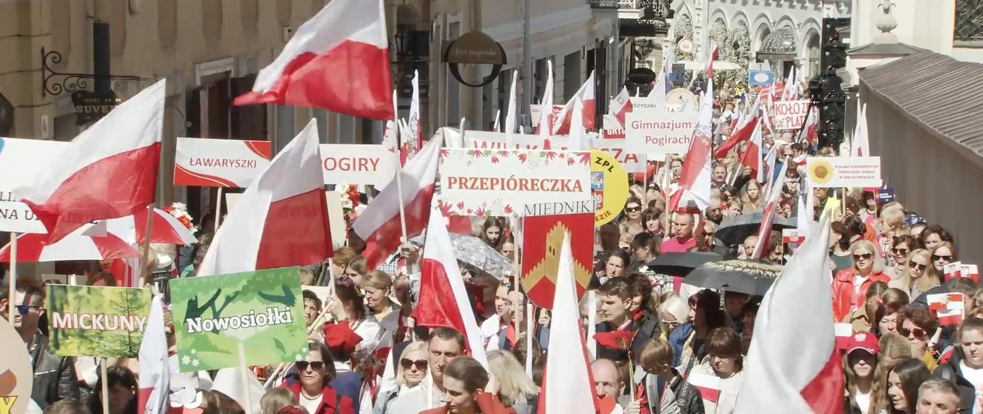 Parada Polaków w Wilnie. 