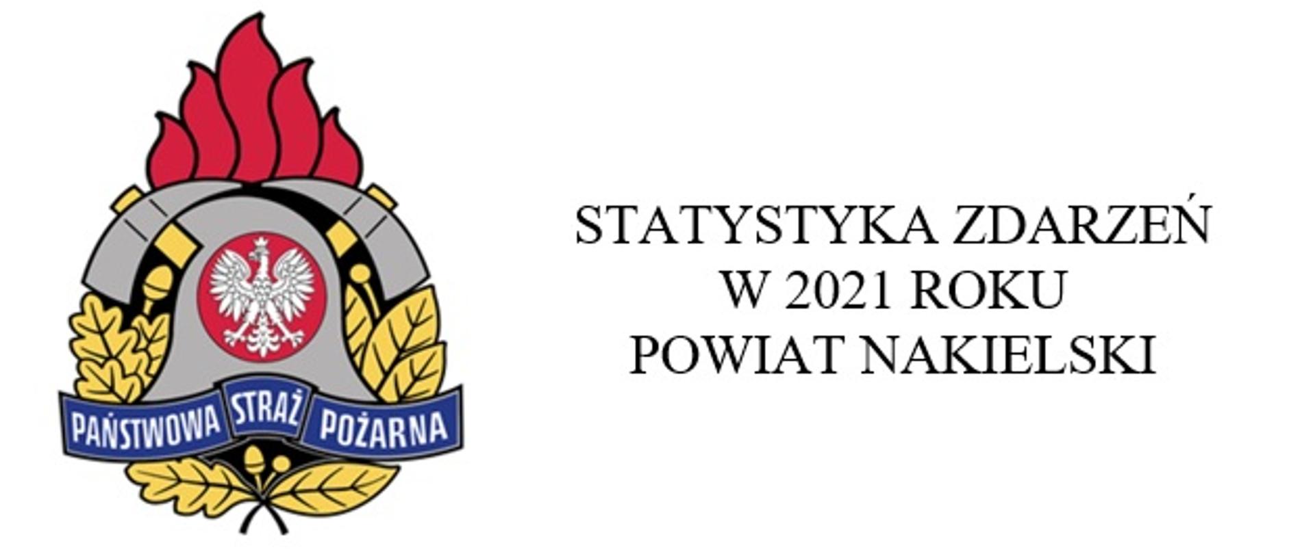 Statystyka zdarzeń w 2021 roku na terenie powiatu nakielskiego
