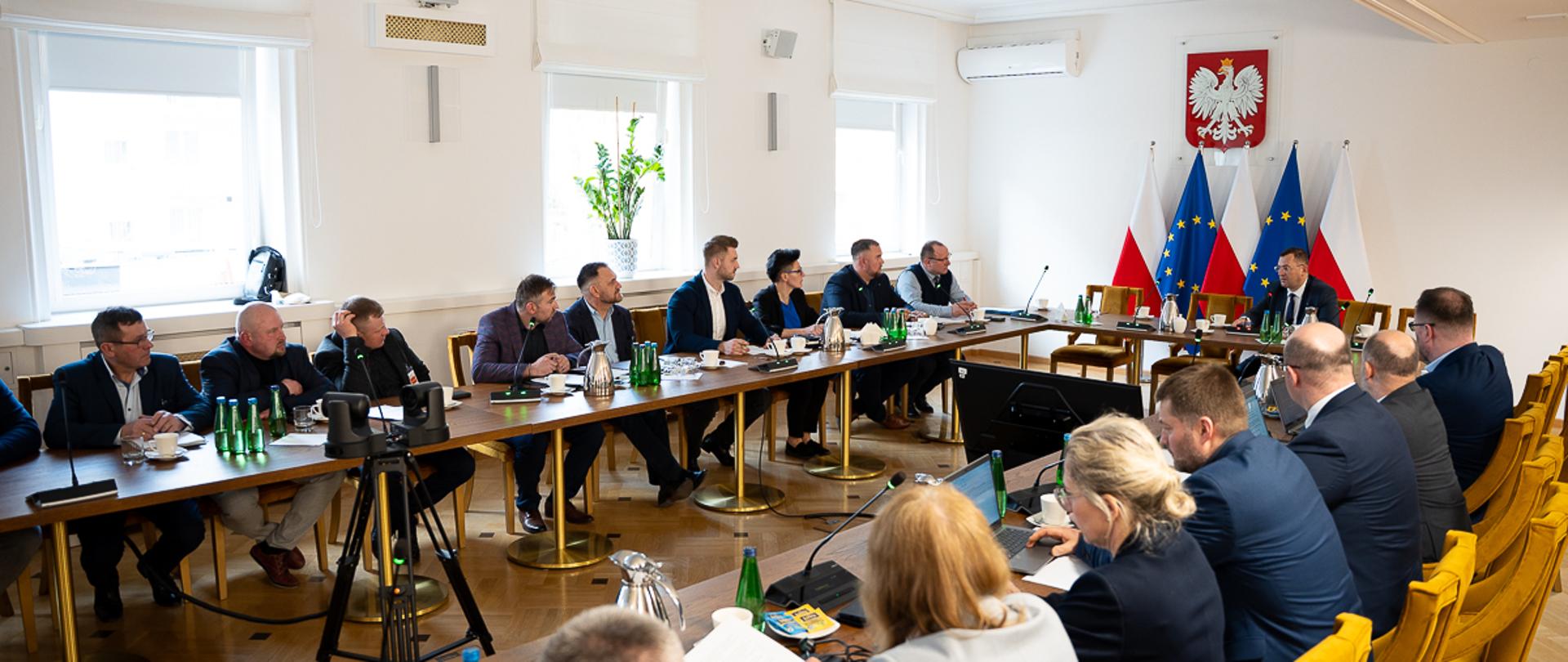 Przedstawiciele Oddolnego Ogólnopolskiego Protestu Rolników (fot. MRiRW)