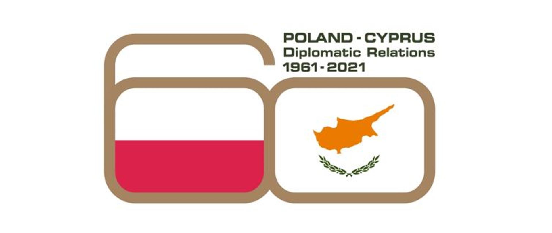 Logo of the 60th anniversary of Polish-Cypriot diplomatic relations 