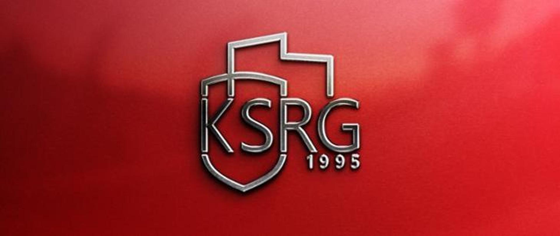 Wprowadzenie do stosowania znaku KSRG - na zdjęciu napis ksrg na czerwonym tle