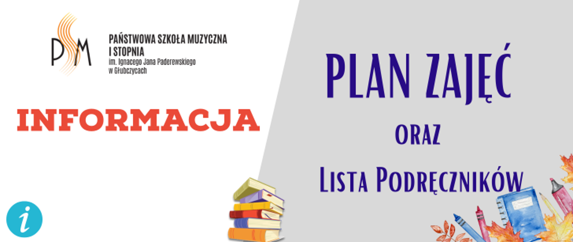 Plan zajęć oraz lista podręczników 2026