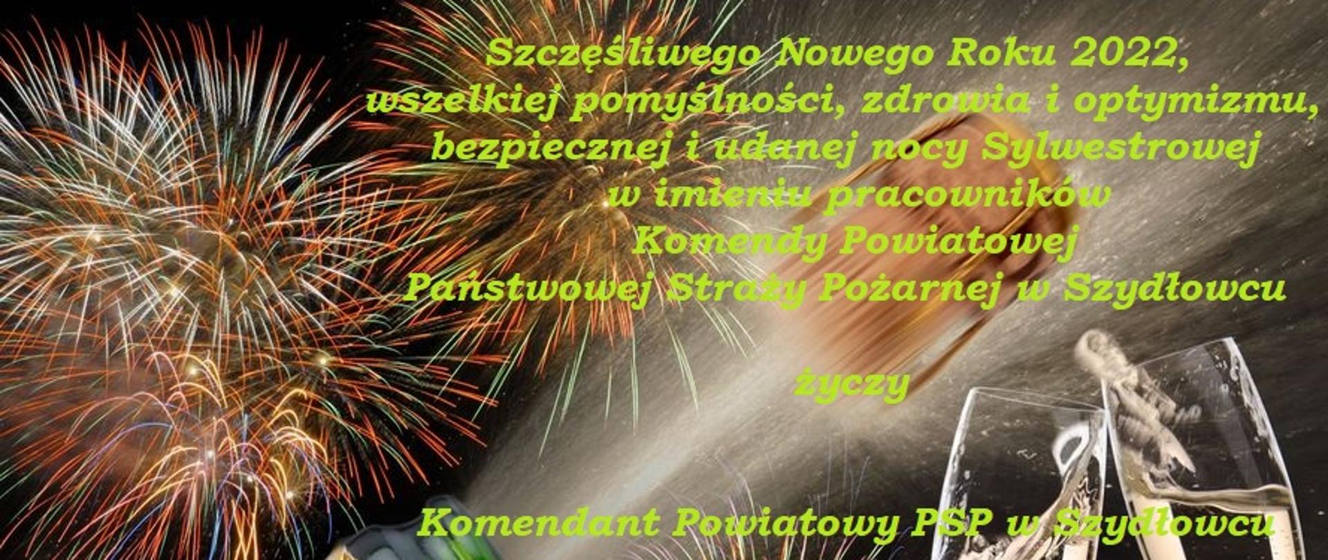 Fotografia przedstawiające życzenia noworoczne