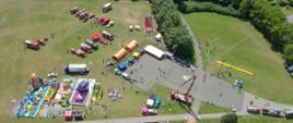 Widok z drona na Park Cegielnia