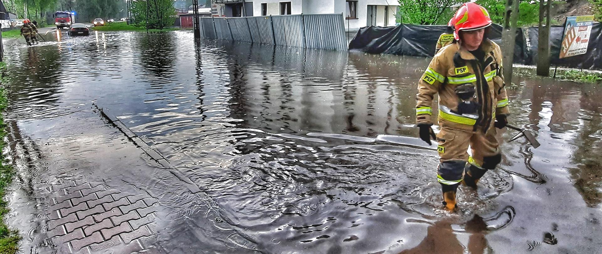 Intensywne opady deszcze w małopolsce