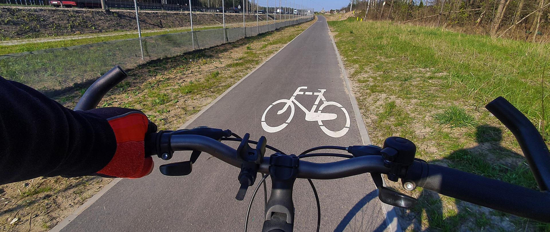 Scieżka rowerowa wzdłuż obwodnicy Marek w ciągu S8