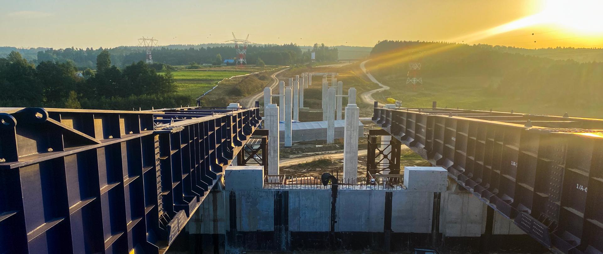 Estakada ES-7 w Lutoryżu na budowie S19 Rzeszów Południe - Babica