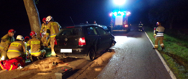 Nocny wypadek w Wawrowicach