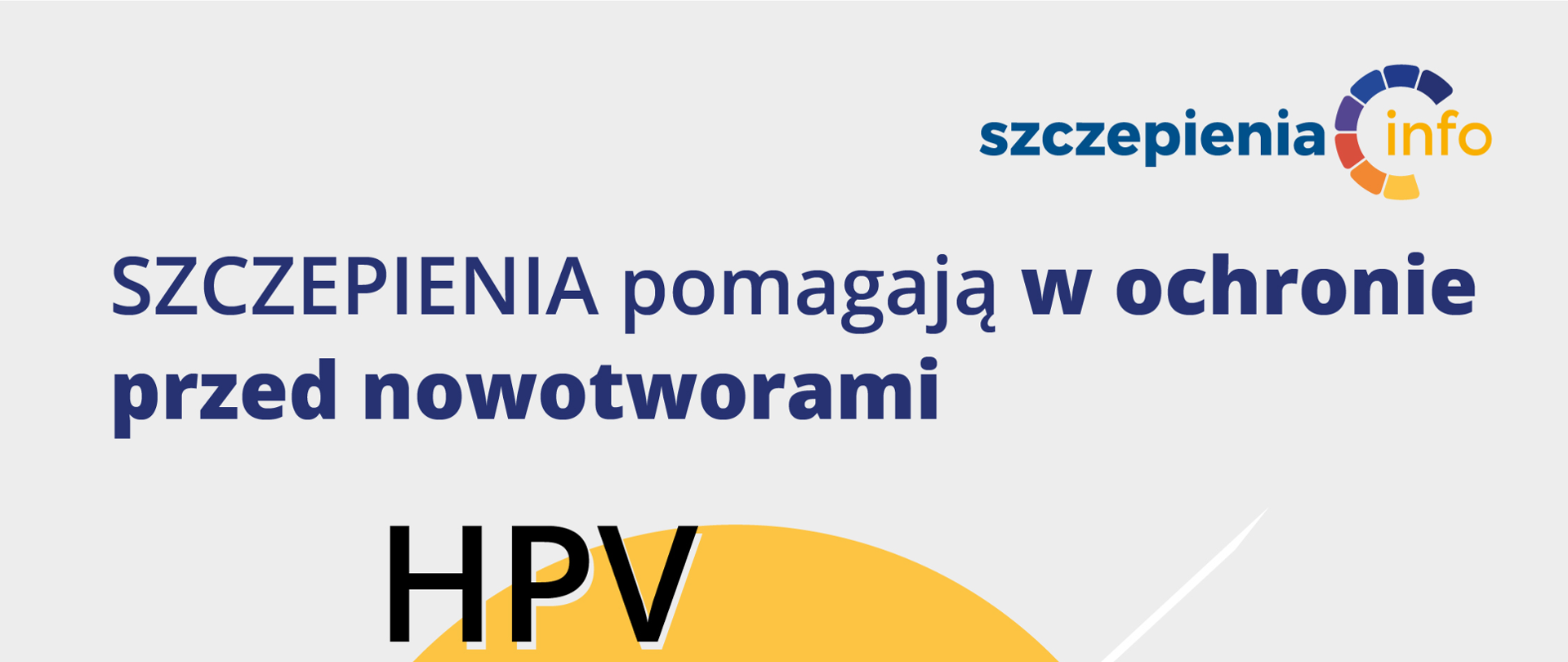 Ulotka informująca o tym, że szczepienia pomagają w ochronie przed nowotworami