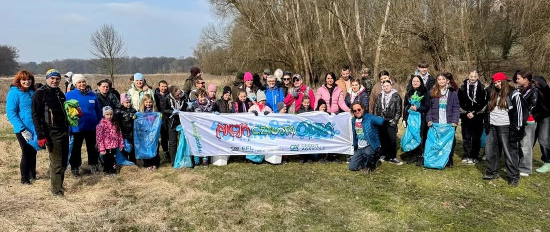 Uczestnicy Akcji Czysta Odra w gminie Siedlisko