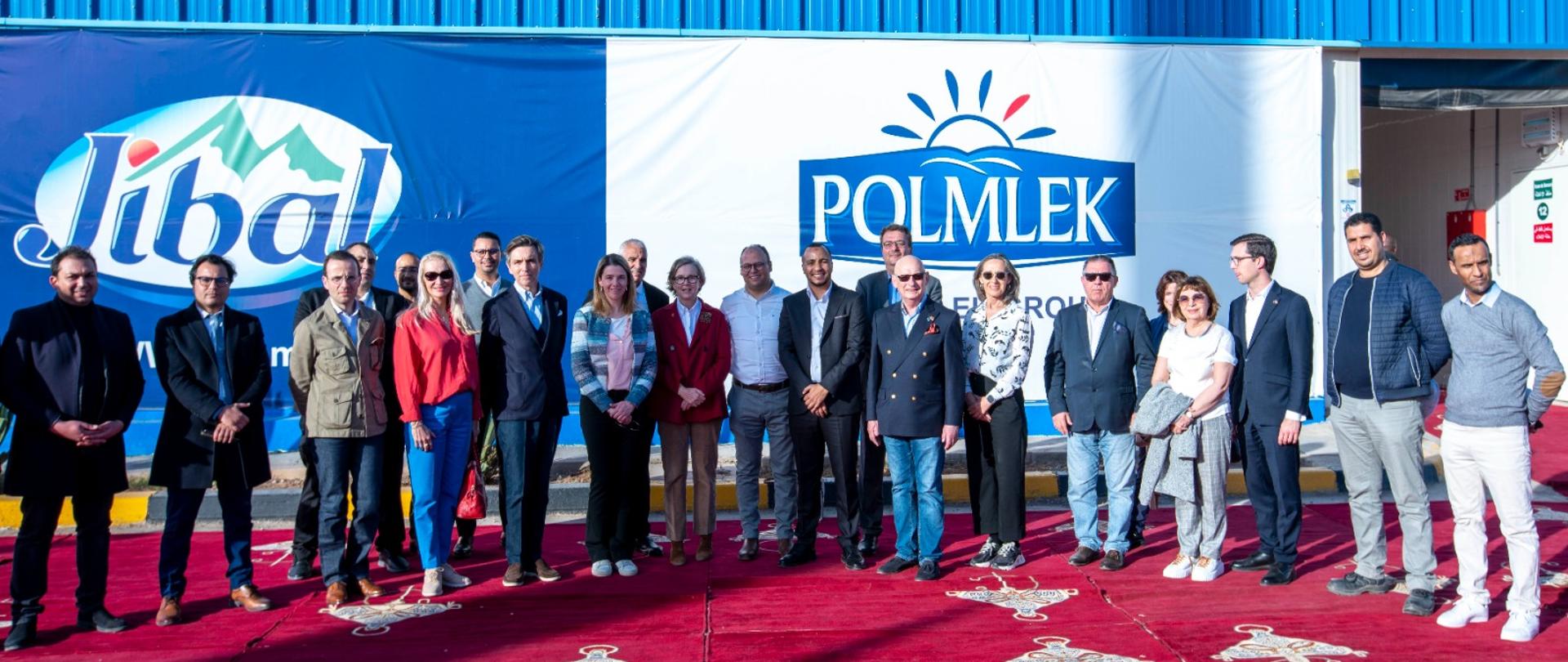 Visite des Ambassadeurs de l' Union européenne a l'usine Polmlek au Maroc