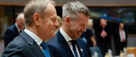 Premier Donald Tusk podczas obrad Rady Europejskiej