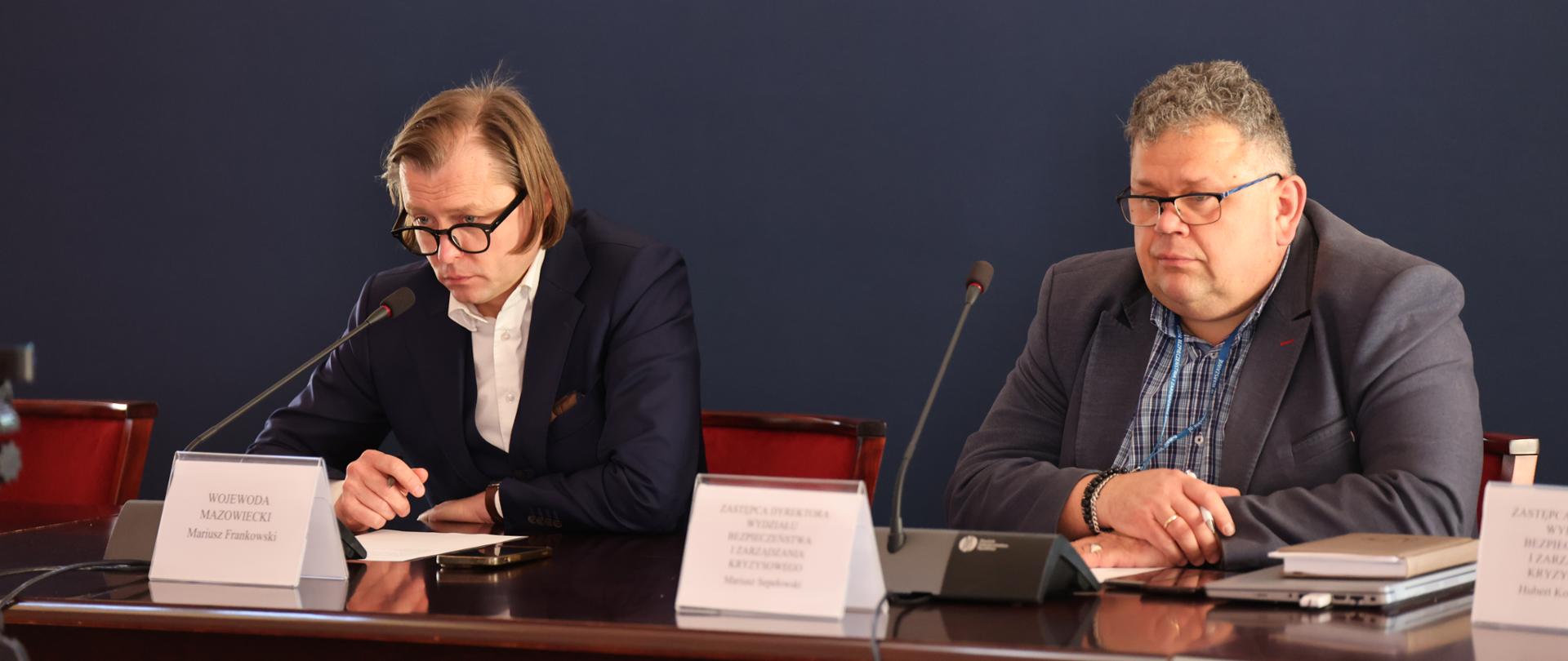 Posiedzenie Mazowieckiego Wojewódzkiego Zespołu Zarządzania Kryzysowego w związku z awarią wodociągów w Otwocku