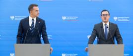 Konferencja prasowa Ministra Adama Szłapki i Ministra Miłosza Motyki