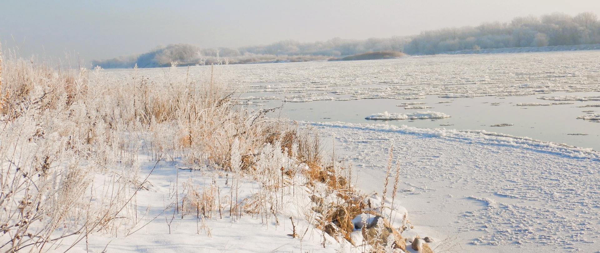 Mazowiecka Wisła zimą