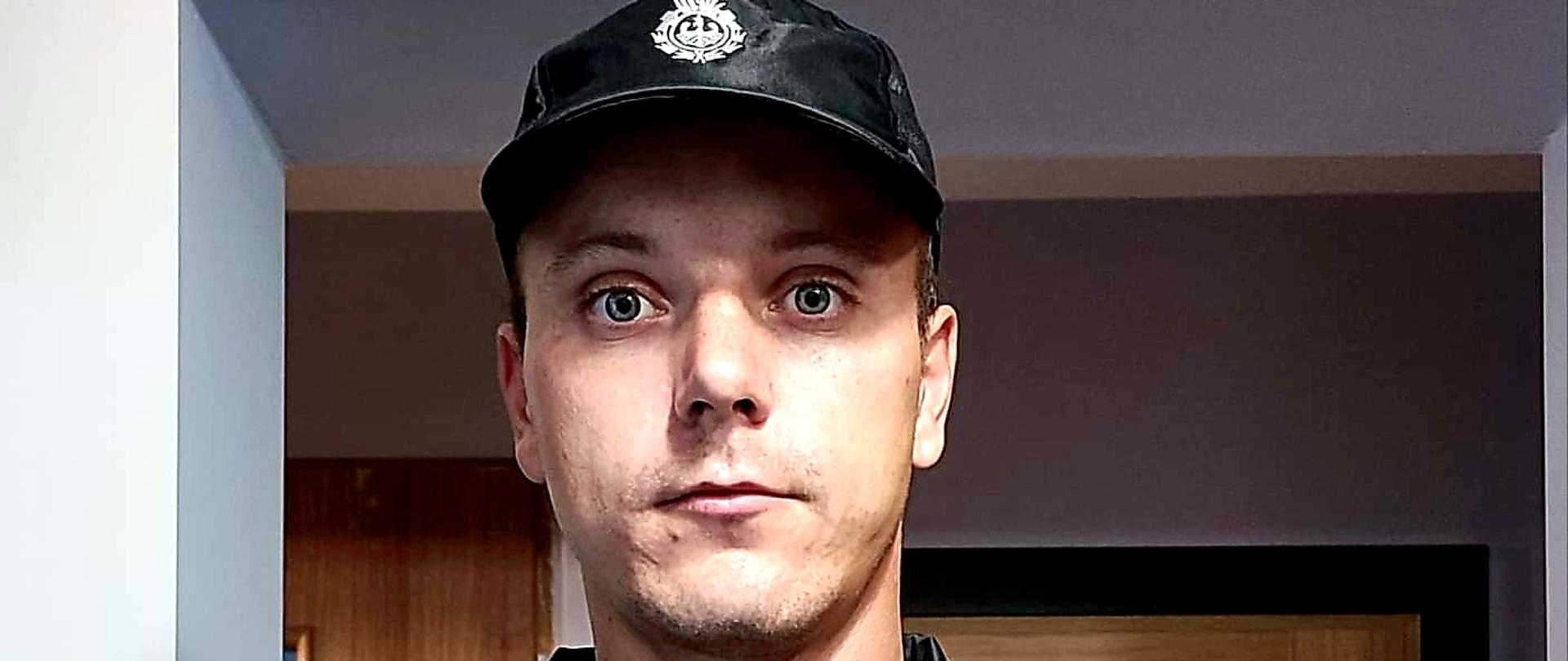 dh Konrad Dróżdż - pierwszy ochotnik, który uzyskał uprawnienia kierowcy kategorii C na kursie organizowanym przez PSP