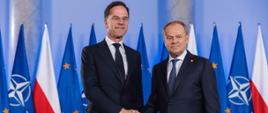 Sekretarz Generalny NATO M. Rutte i Premier D. Tusk