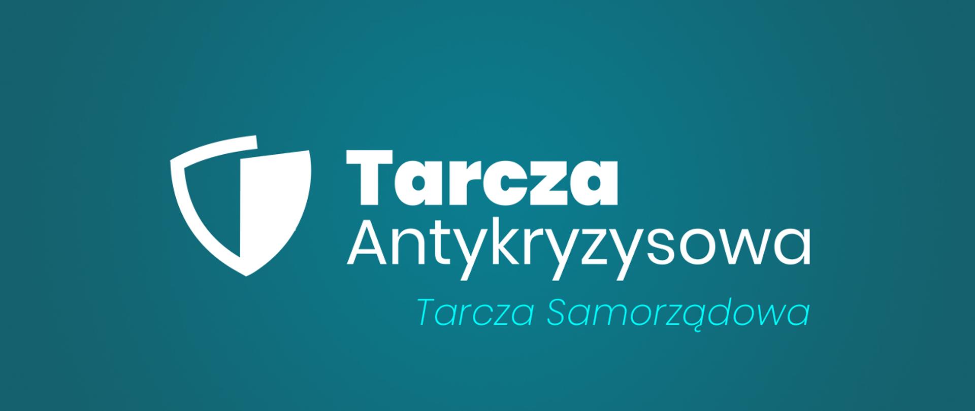 Logo Tarcza Antykryzysowa z dopiskiem Tarcza Samorządowa