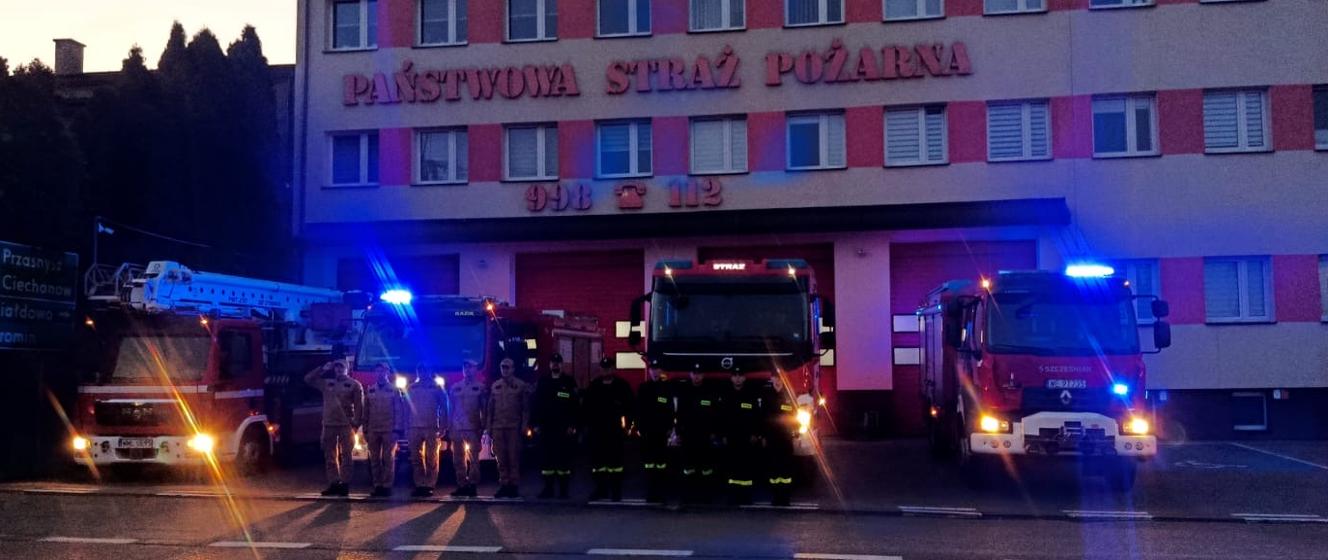 Strażacy z powiatu mławskiego oddali hołd poległym kolegom z Niska