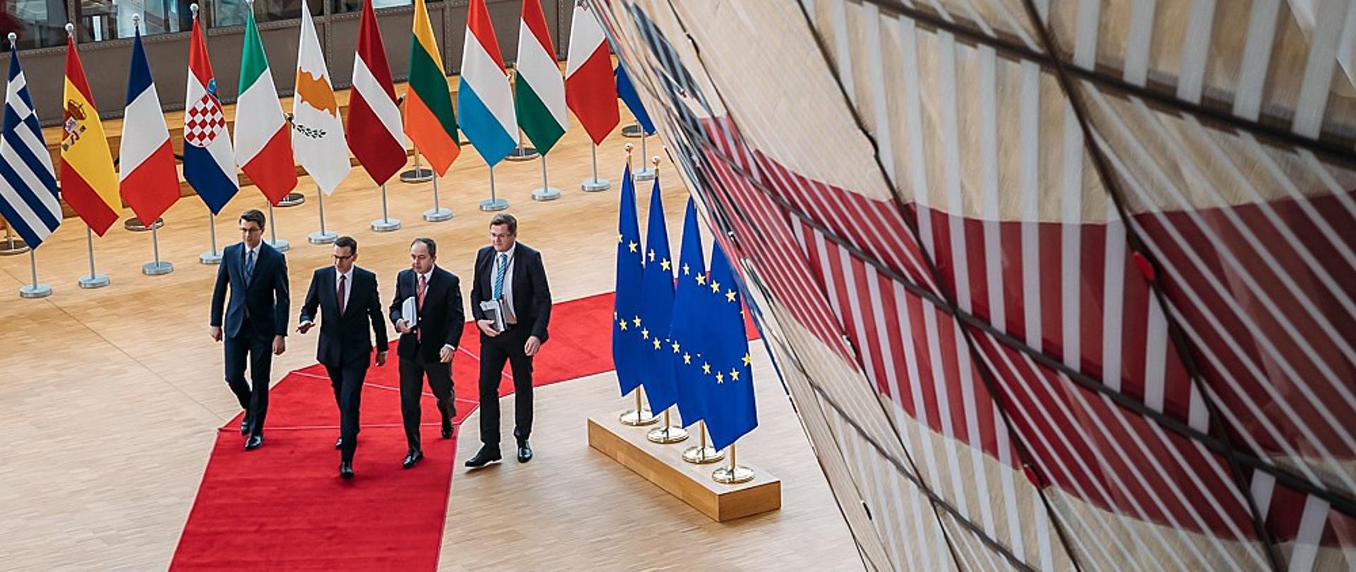 Delegacja polska w Brukseli.