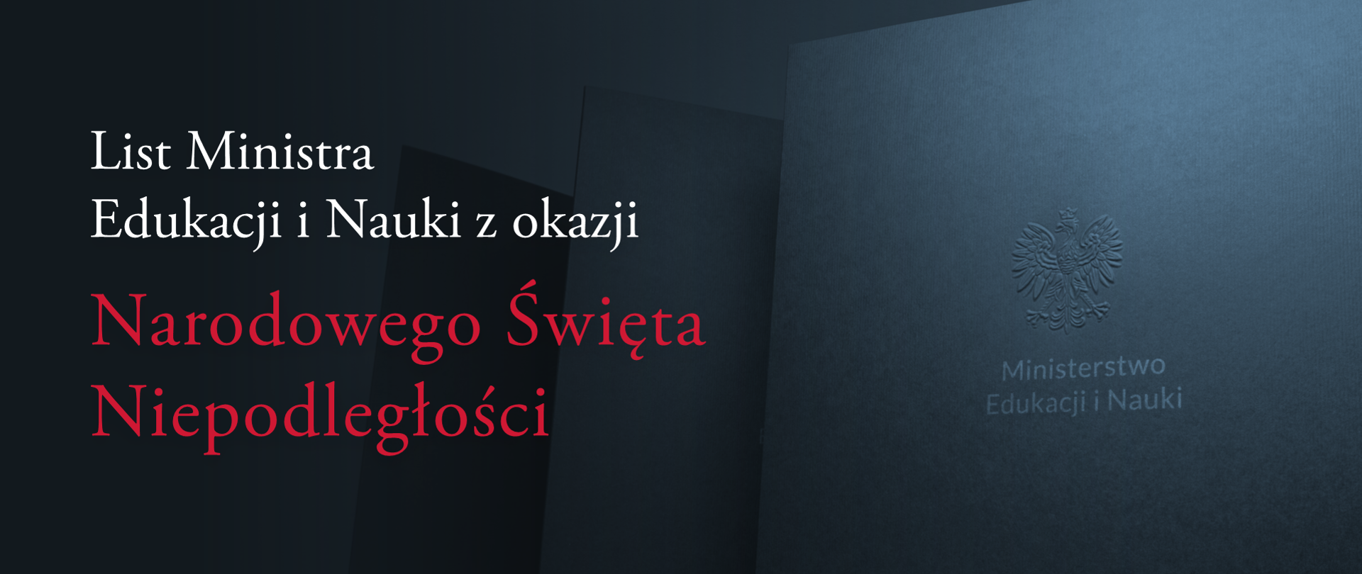 List Ministra Edukacji i Nauki z okazji Narodowego Święta Niepodległości