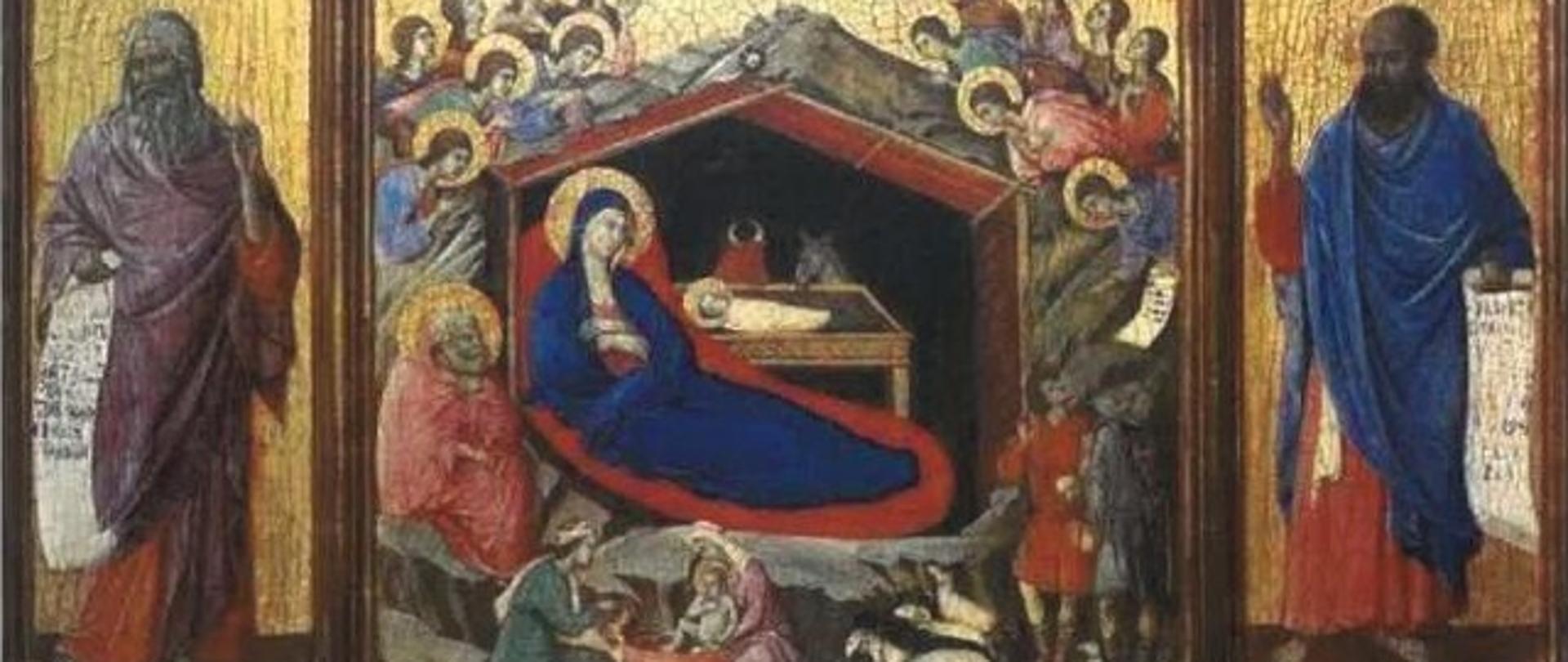 Zdjęcie przedstawia narodzenie Jezusa Chrystusa. 