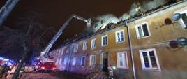 Pożar budynku ul. Traugutta 26 w Pułtusku
