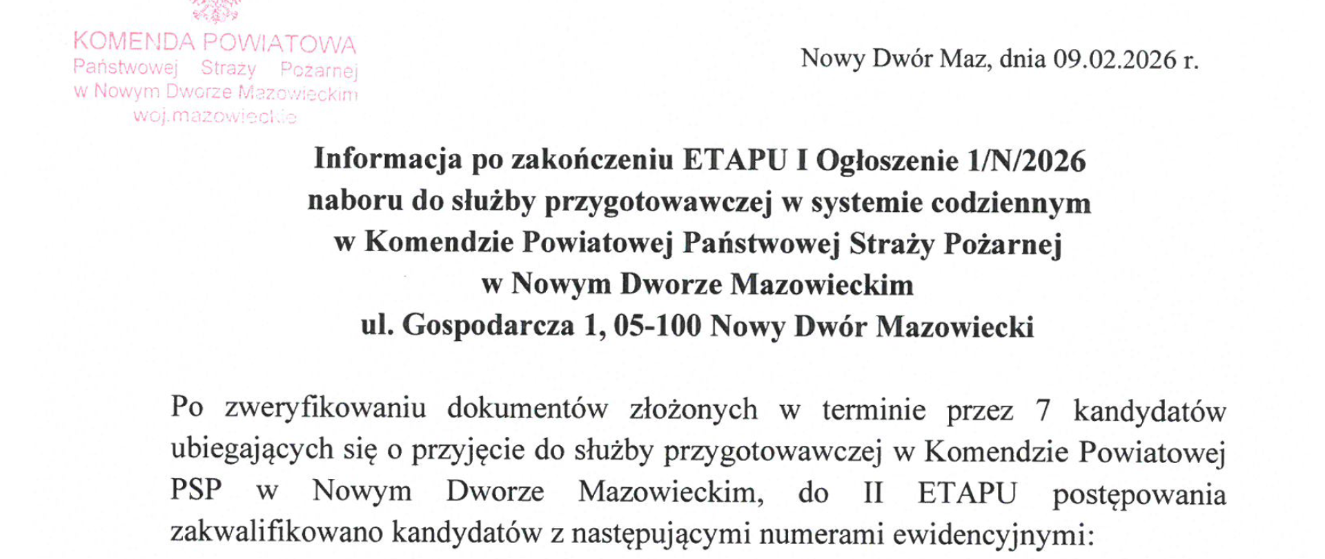 Informacja_po_zakończeniu_ETAPU_I_Ogłoszenie_1_N_2026_naboru_do_służby_przygotowawczej_w_systemie_codziennym_w_KP_PSP_w_Nowym_Dworze_Mazowieckim_-_testy_sprawnościowe