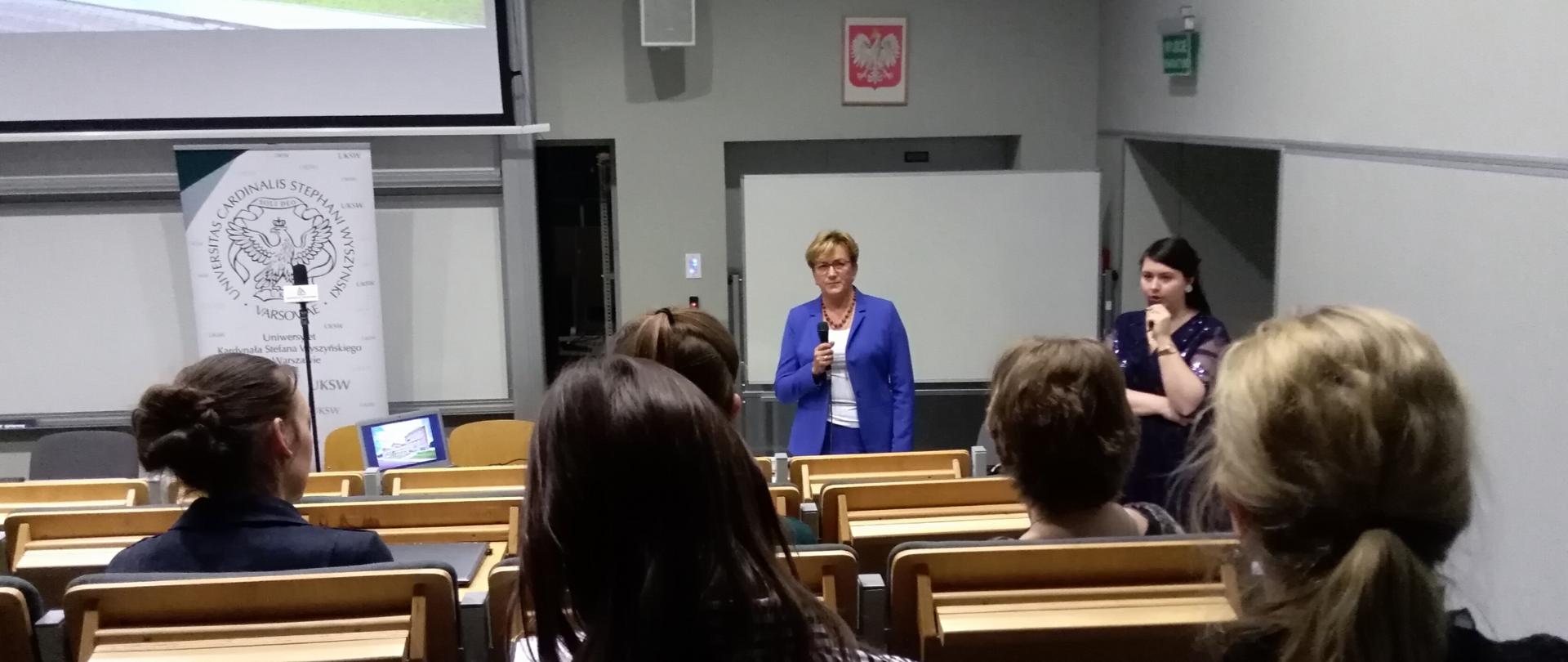 Wiceminister Józefa Szczurek-Żelazko na otwarciu wydziału pielęgniarskiego na UKSW