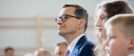 Premier Mateusz Morawiecki w Szkole Podstawowej w Rokicinach.