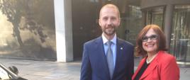 Ambasador Michał Kołodziejski i Konsul Gosia Hill