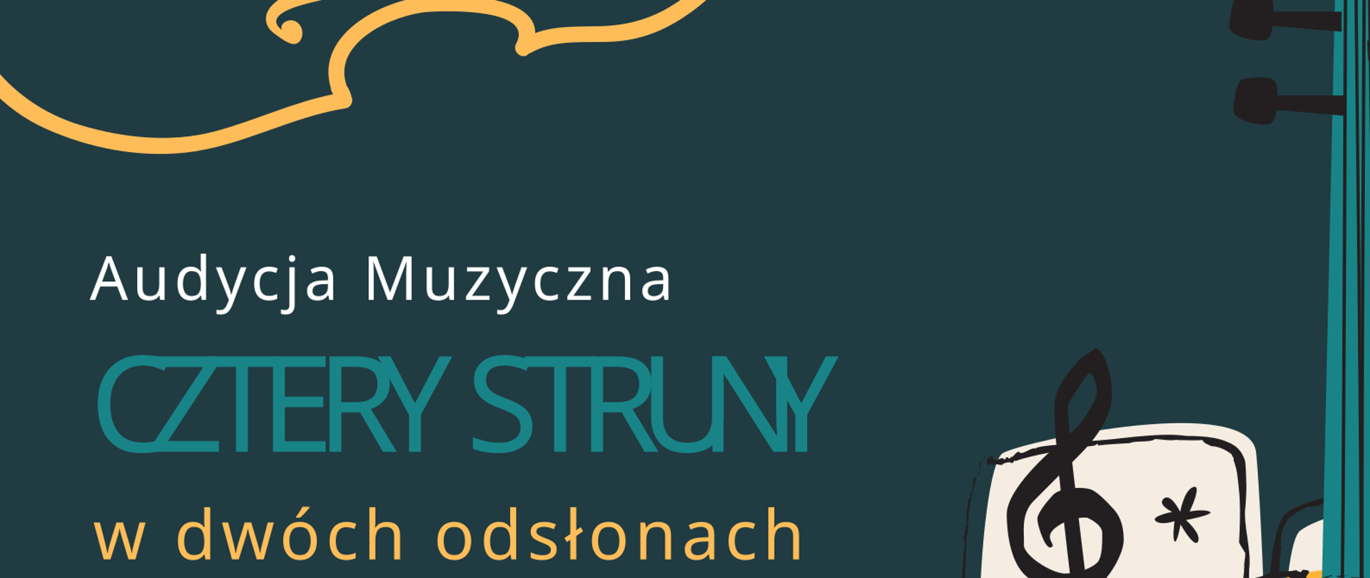 Audycja Muzyczna
CZTERY STRUNY w dwóch odsłonach
KONTRABAS
Poniedziałek, 27 marca 2023, godzina 9:35
Prezentację przeprowadzą Aleksander Mazanek oraz Łukasz Bebłot
ALTÓWKA
Piątek, 31 marca 2023, godzina 8:30
Prezentację przeprowadzi Anna Krzyżak-Siarkowska
Wystąpią uczniowie ZPSM im. Wojciecha Kilara i studenci Akademii Muzycznej w Katowicach Przy fortepianie Antoni Brożek i Gabriel Antoniak