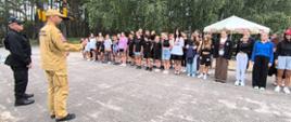 Powiatowy Obóz Młodzieżowych Drużyn Pożarniczych w powiecie szczycieńskim odwiedzili nadbryg. Michał Kamieniecki, Warmińsko-Mazurski Komendant Wojewódzki PSP, oraz Marcin Kuchciński, Marszałek Województwa Warmińsko-Mazurskiego