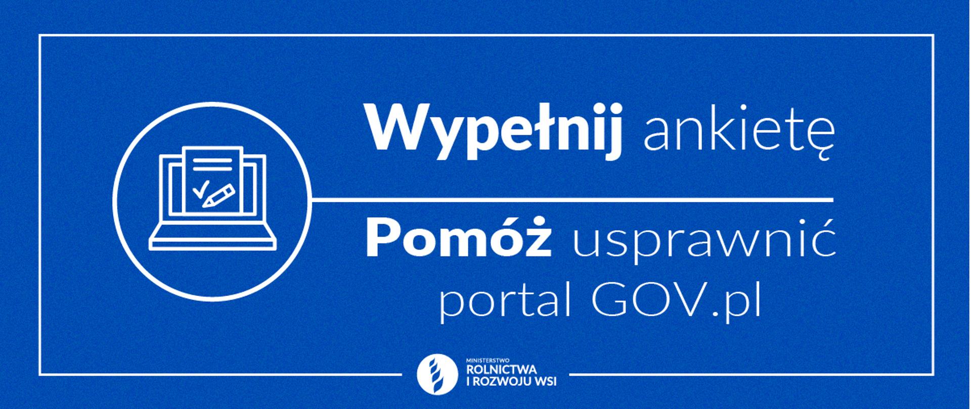 Infografika - Ankieta - usprawnienie portalu gov